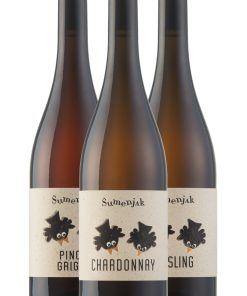 Šumenjak Paket RENSKI RIZLING 0.75L, CHARDONNAY 0.75L, SIVI PINOT 0.75L
